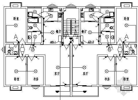 高层商住电气设计资料下载-六层商住楼电气设计