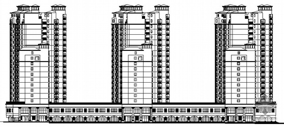 国际商住案例资料下载-[湘潭市]某国际小区十八层商住楼A、B栋裙楼建筑结构水电施工图