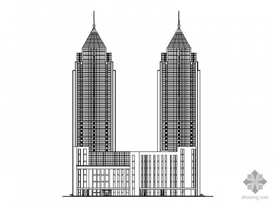公寓住宅楼建筑施工图资料下载-某二十八层公寓式住宅楼建筑施工图含效果图