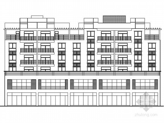 六层住宅小区建筑设计资料下载-[四川]某住宅区六层板式+塔式住宅楼建筑方案图（含效果图）