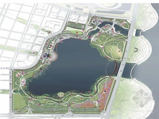 城市公园景观设生态计案例资料下载-[深圳]运动型城市滨湖公园景观设计方案