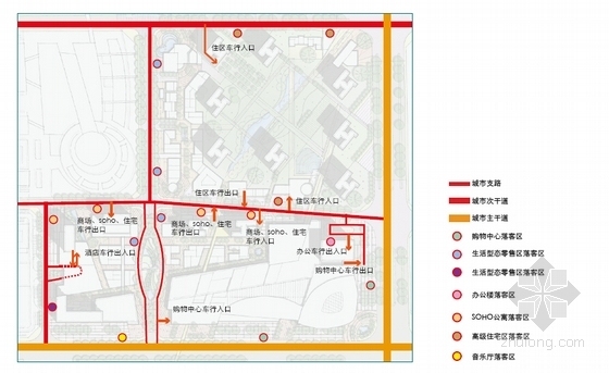 [江西]现代风格超高层城市综合体建筑设计方案文本-现代风格超高层城市综合体分析图