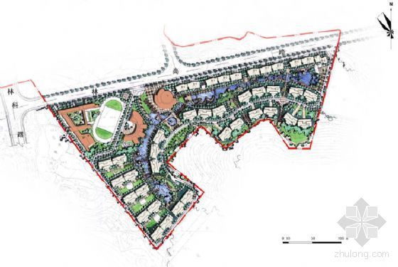 住宅区规划建筑设计方案资料下载-[长沙]大型住宅区项目规划设计方案