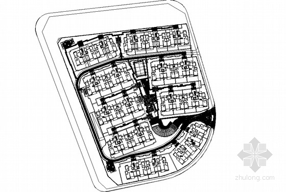 住宅小区景观设计总平面图资料下载-住宅小区景观规划设计方案总平面图