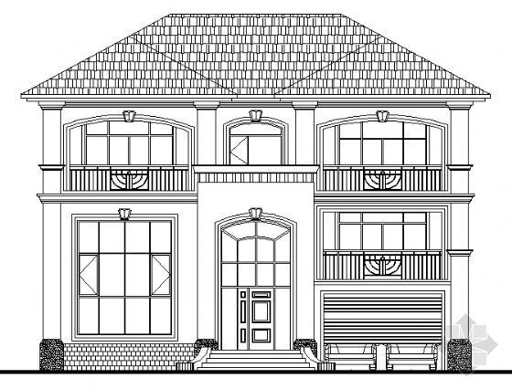 三层建筑结构cad资料下载-三层别墅建筑结构图