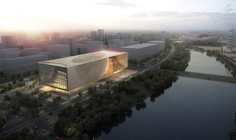 建筑设计投标全套文本资料下载-[北京]中国工艺美术馆投标方案文本（JPG+Word）