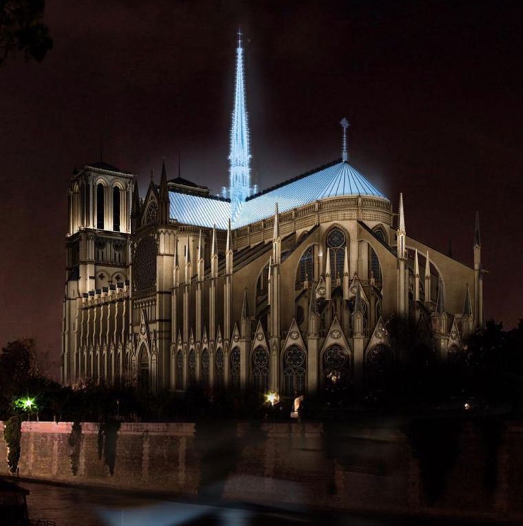 巴黎圣母院即将重建？建筑师和热心网友的概念方案亮了！_7