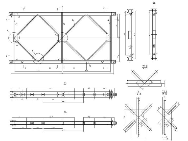 装配式公路钢桥施工图资料下载-装配式公路钢桥标准施工图设计（贝雷架）