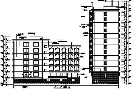 某酒楼室内设计资料下载-高层金沙江大酒楼建筑图