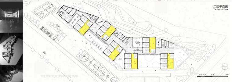 海公馆在地绿色小学设计文本规划-平面图