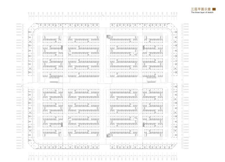 [河南]新欧式典雅商业综合体建筑设计方案文本-新欧式典雅商业综合体建筑平面图