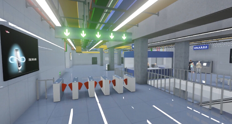 地下综合管廊工程BIM资料下载-轨道交通地下二层车站地铁工程BIM技术应用（8分钟）