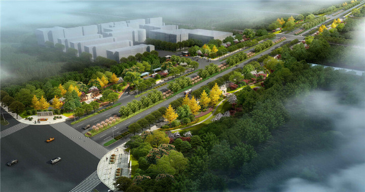 乡镇道路绿化设计方案资料下载-[浙江]生态文化特色道路景观绿化设计方案