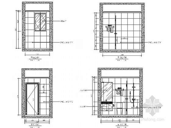 [重庆]温馨典雅3居室室内设计CAD施工图-[重庆]温馨典雅3居室室内设计CAD立面图