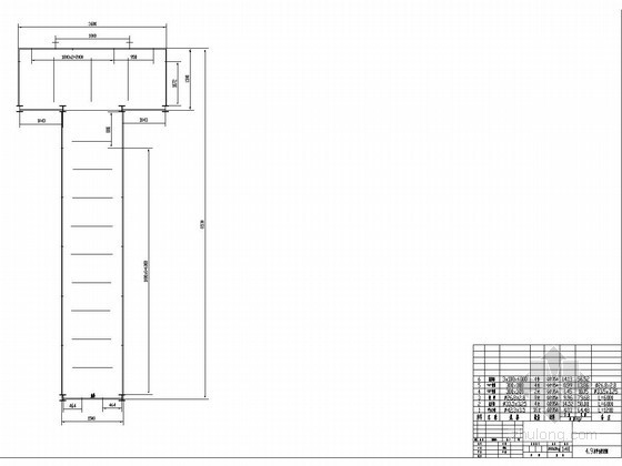 某机械厂的钢梯与平台详图（含料仓计算）-4.9米平台栏杆图 