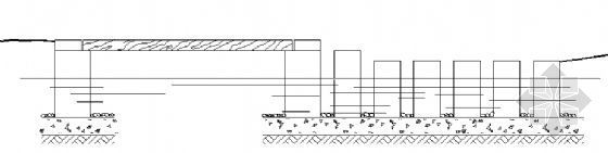 汀步结构cad资料下载-小木桥、汀步组合结构图