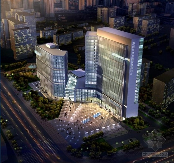L型高层办公楼建筑设计资料下载-[惠州]现代化框剪结构政府高层办公楼建筑设计方案文本