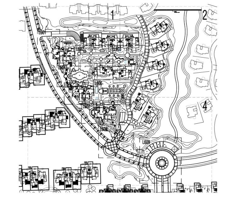 [江苏]常熟住宅项目景观施工图设计文本（包含CAD+87页）-总平面图