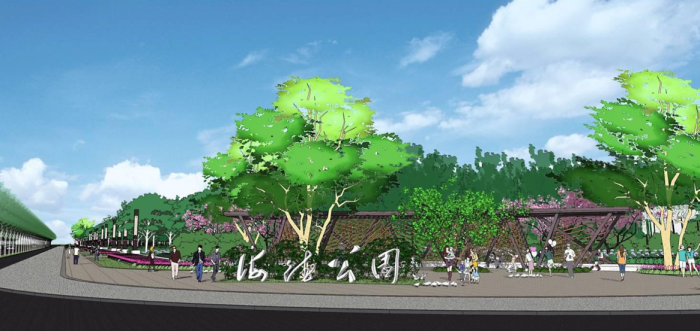 [河北]“森林王国“儿童公园景观设计方案-广场效果图