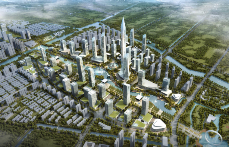 公园城市规划设计资料下载-[江苏]常州金融商务区城市规划设计方案文本