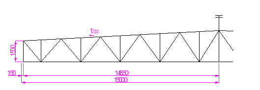 桁架结构屋顶计算资料下载-钢结构桁架设计计算书