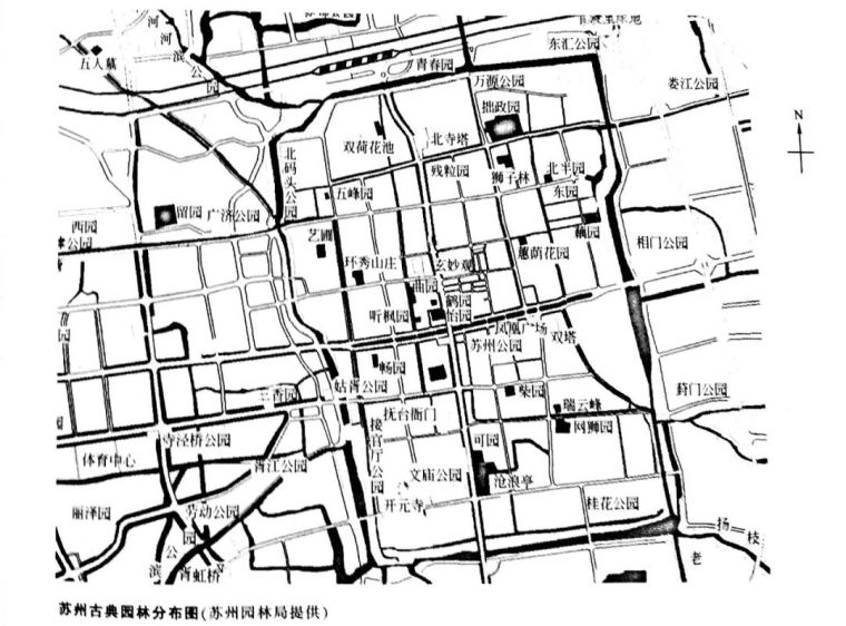 杭州火车东站西广场平面图资料下载-南北方经典园林平面，必须收了！