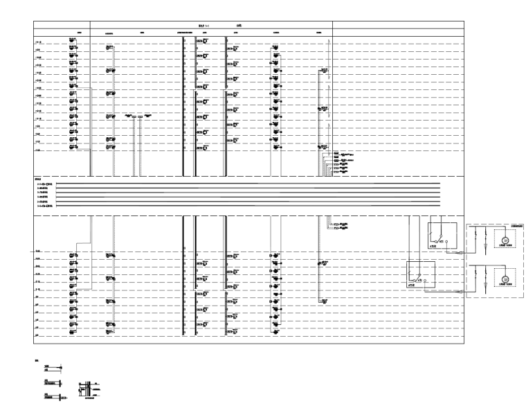 北京大型CBD核心区商业金融项目机电施工图（地上部分）-变电器组竖向配电系统