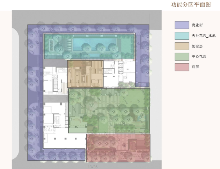 [广州]珠江都荟1-7号庭院景观方案设计（新中式）C-2 功能平面图