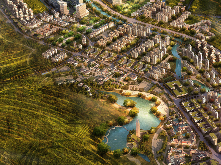城市规划国际竞赛文本资料下载-[广东]广州市萝岗区长岭居城市设计国际竞赛