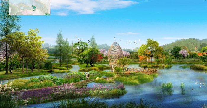 公园舞台SU资料下载-[深圳]山林湿地生态恢复综合公园景观规划设计方案