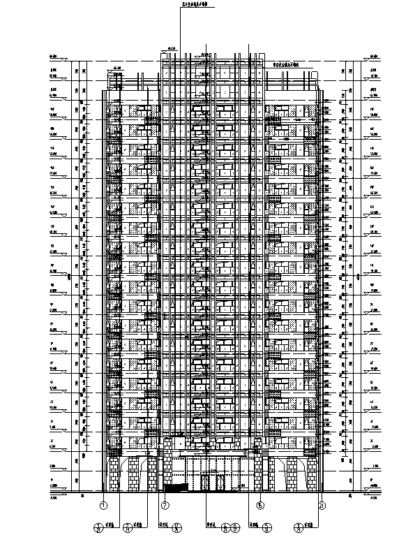 河南建筑居住建筑施工图资料下载-[河南]26层塔式住宅建筑施工图(16年全专业图纸）