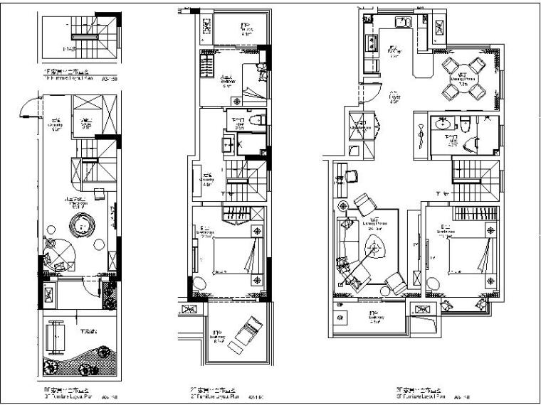 家庭视听间设计施工图资料下载-[上海]花园洋房样板间设计施工图