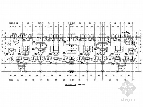 小高层屋面资料下载-11层剪力墙结构小高层住宅区结构施工图（8栋带阁楼）