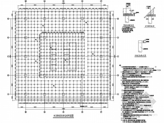 平板式筏基施工图资料下载-[安徽]27层框架核心筒结构公寓结构图（CFG复合地基加平板式筏基）
