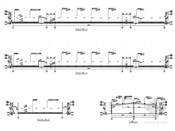 30平米单层建筑资料下载-单层门式刚架结构原料库房结构施工图（含建筑图）