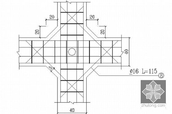 海港工业区陆域高边坡支护综合治理工程施工组织设计-连接节点做法图
