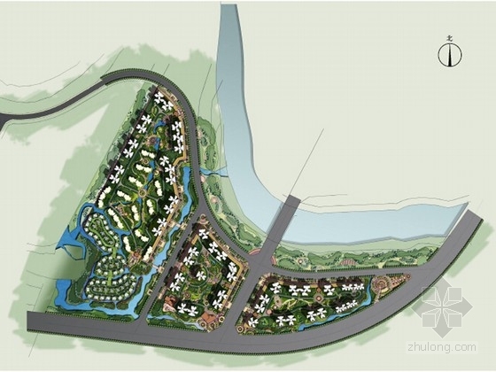 成都景观概念资料下载-[成都]有机生态水城居住区景观概念方案