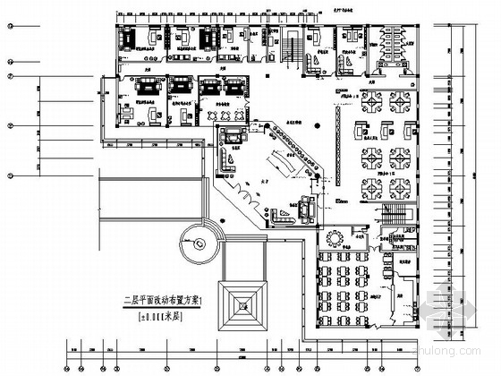 室内中式CAD施工图资料下载-[上海]韵味十足中式风格酒厂室内CAD施工图（含效果图）