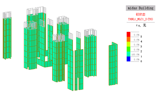 双塔连体结构图片资料下载-连体结构动力弹塑性分析报告-使用midas-building