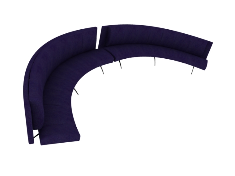 紫色沙发资料下载-紫色沙发3D模型下载