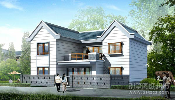 农村自住房户型图资料下载-农村建房20万，带车库，附全套图纸！