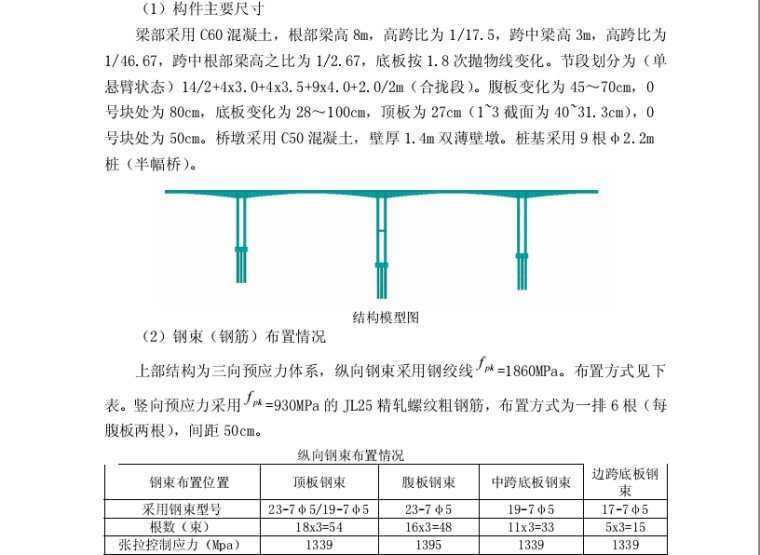 midas连续梁桥计算书资料下载-某连续两桥midas计算书