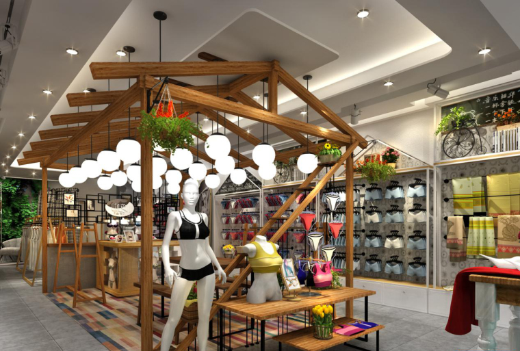 LEO品牌店设计丨给你一个全新的原生态融合内衣店铺-图片2_副本