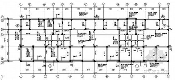 砖混轻钢架住宅施工图资料下载-六层框架住宅结构施工图