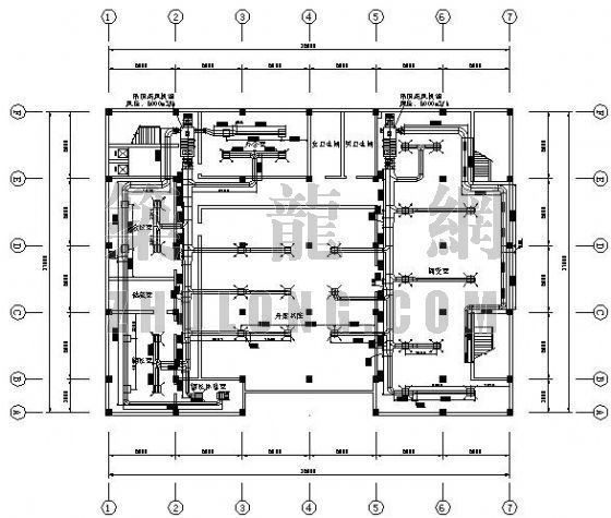 滨海新区图书馆设计图资料下载-某大学图书馆中央空调设计图