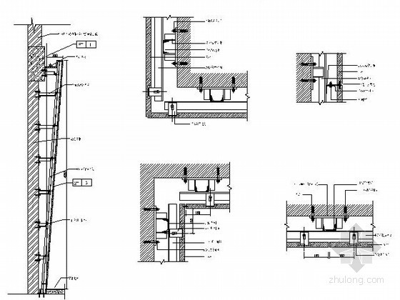 石材干挂节点cad资料下载-酒店石材干挂节点大样