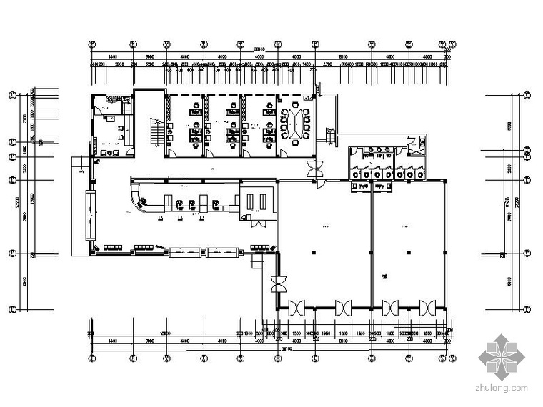 cad2000圖紙張數:96張樓層數:1-4層內容簡介 [江蘇]某街道辦公樓改造