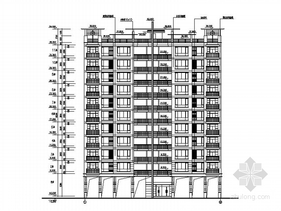 [珠海]某住宅区楼群建筑施工图-图8