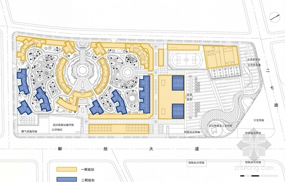 [武汉]欧式风格住宅区规划及单体设计方案文本(含CAD)-住宅区分析图