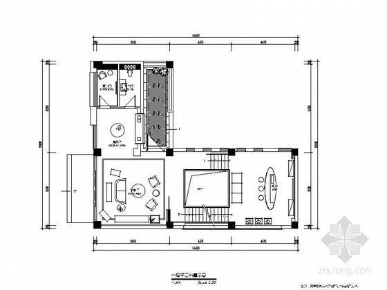 loft办公空间设计案例资料下载-[青岛]LOFT办公室装修施工图（含效果）